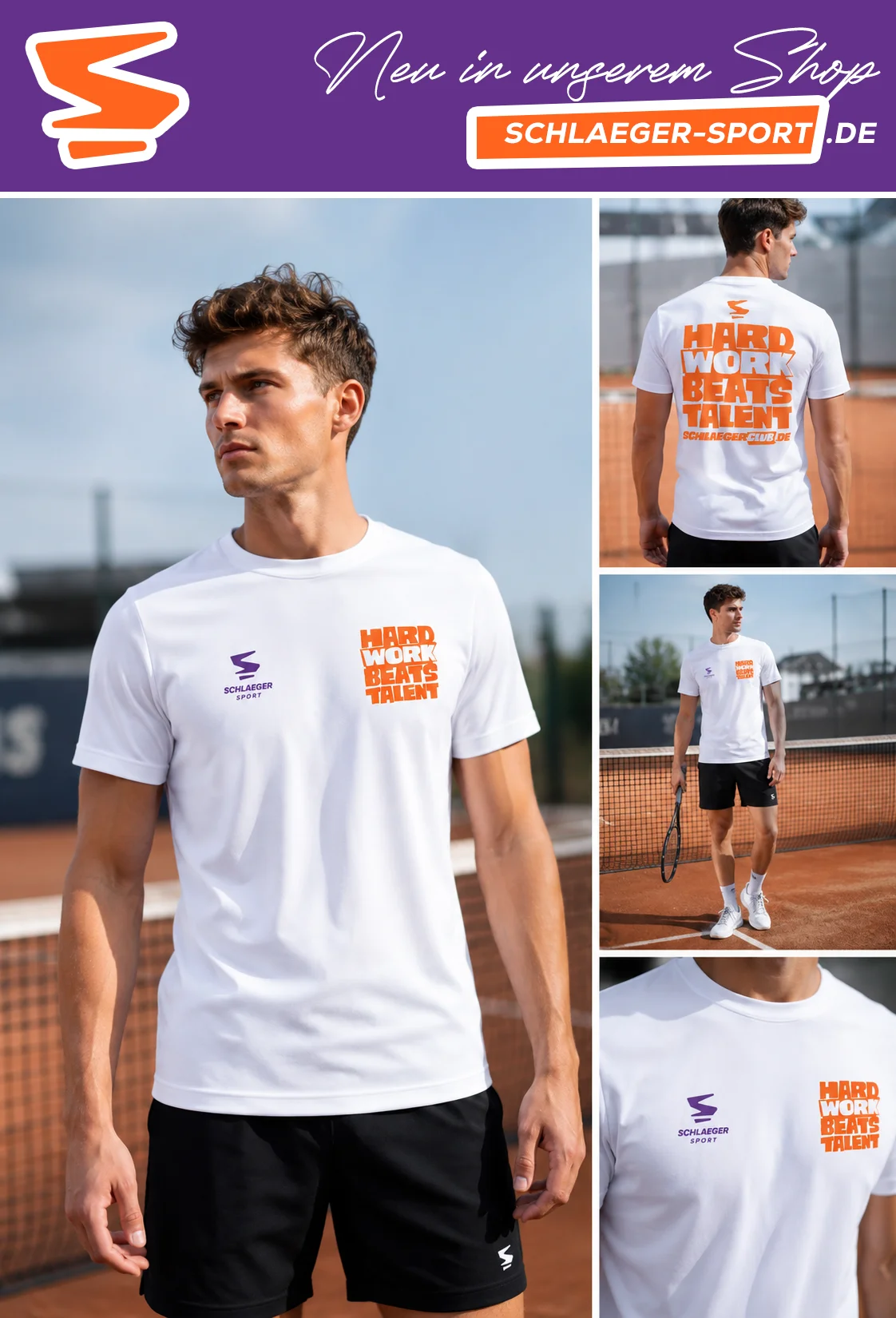 Tennis-Shirt für Training & Freizeit