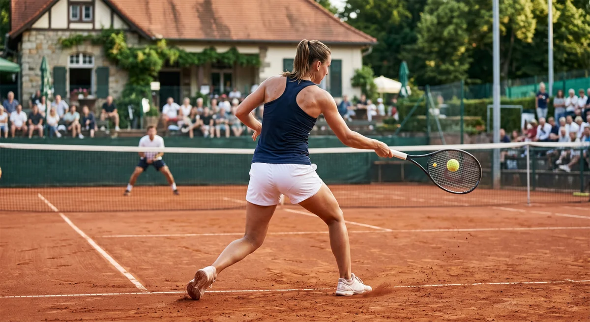 Sandplatz Tennis Training