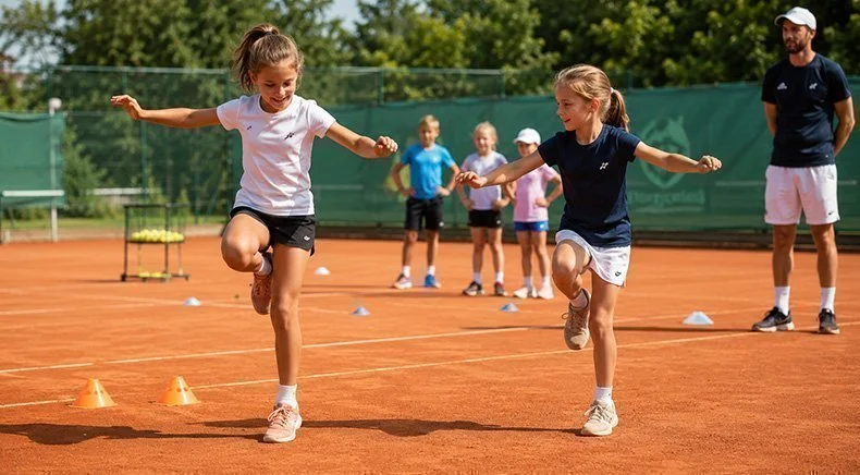 Schattenspiel Tennistraining