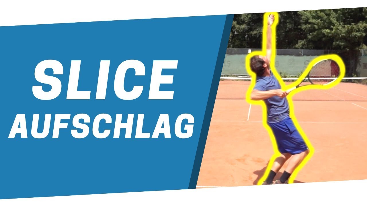 Sven Bendlin demonstriert Slice-Aufschlag auf dem Tennisplatz