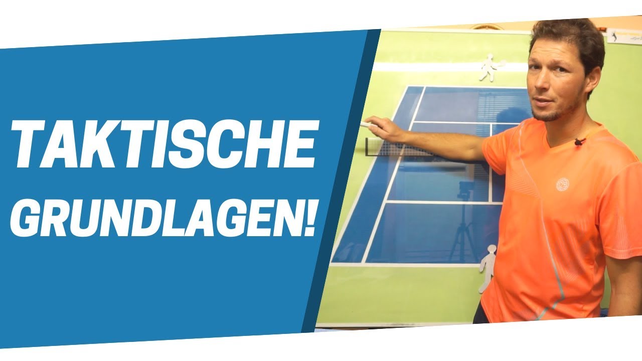 Sven Bendlin demonstriert Taktische Grundlagen auf dem Tennisplatz