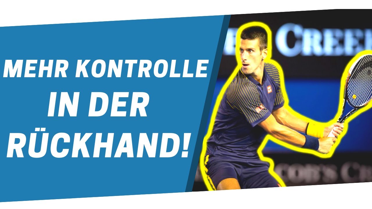 Sven Bendlin demonstriert Rückhand verbessern auf dem Tennisplatz
