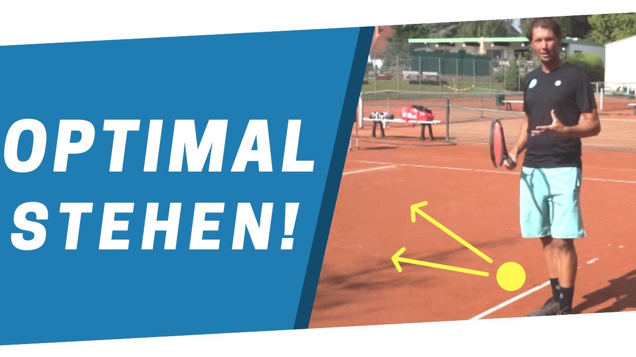 Sven Bendlin demonstriert Positionierung im Einzel auf dem Tennisplatz