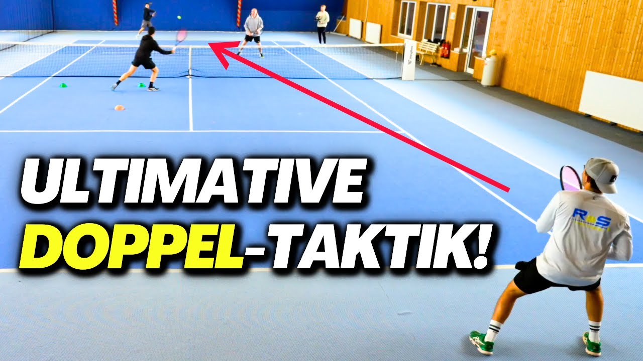 Sven Bendlin demonstriert Doppel-Taktik auf dem Tennisplatz