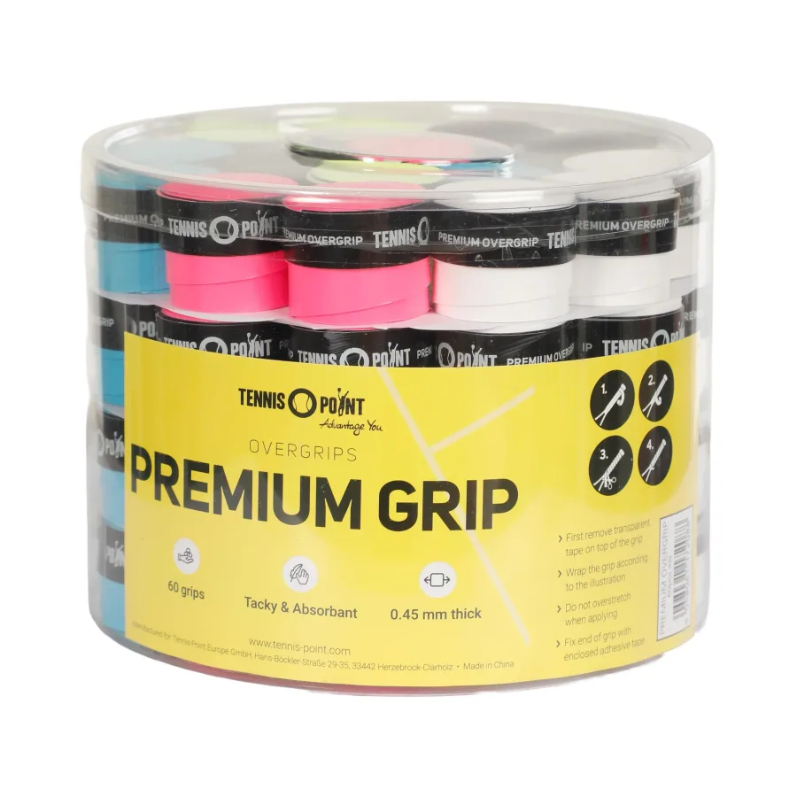 Tennis-Point Tennis - Point Premium Grip Tennisovergrip 60er Box