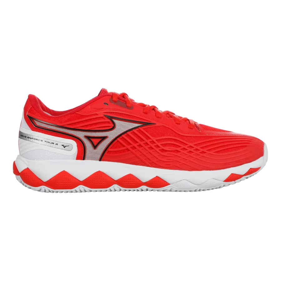 Mizuno Wave Enforce Tour 2 Sandplatzschuh Herren - rot, weiß