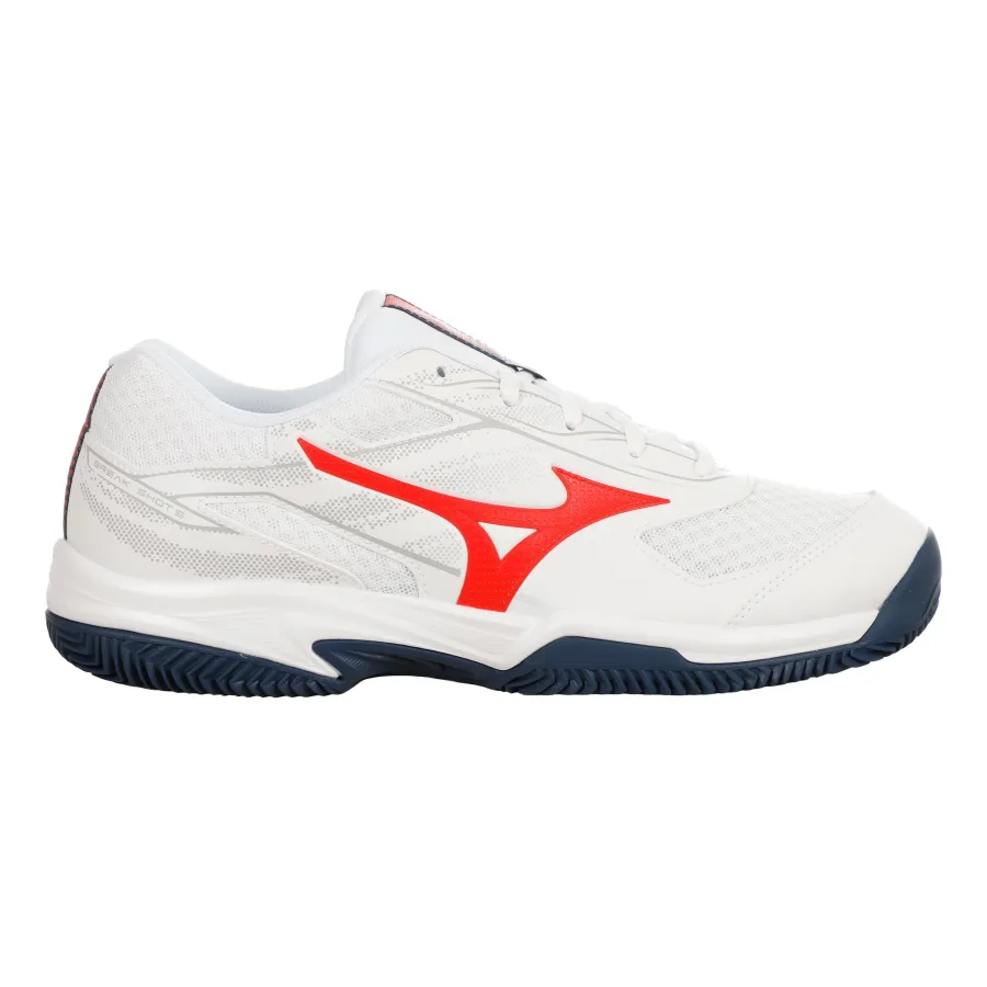 Mizuno Break Shot 5 Sandplatzschuh Herren - weiß, orange