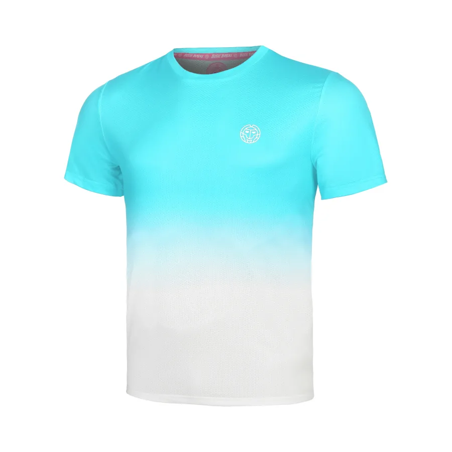 BIDI BADU Crew Gradiant T-Shirt Jungen-Türkis,Weiß
