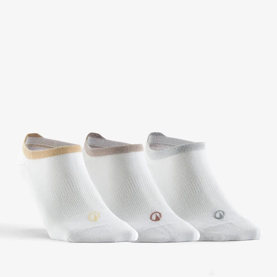 Decathlon Tennissocken Low 3er Pack - RS 160 weiß glänzend