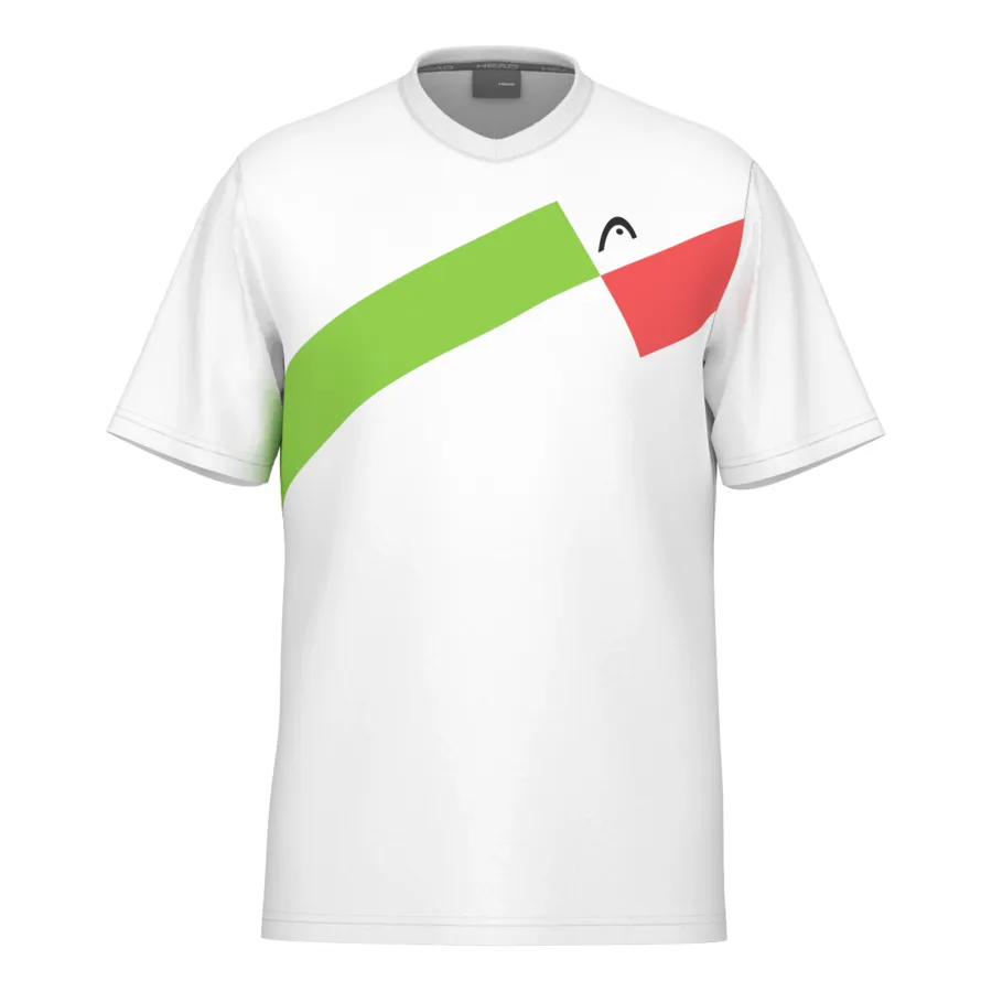 HEAD Topspin T-Shirt Herren-Weiß,Rot