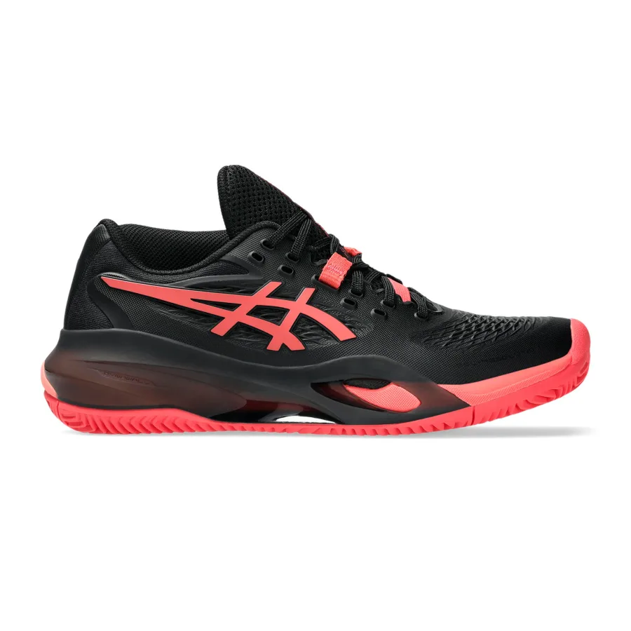 ASICS Gel-Resolution X Sandplatzschuh Damen - schwarz, neonpink
