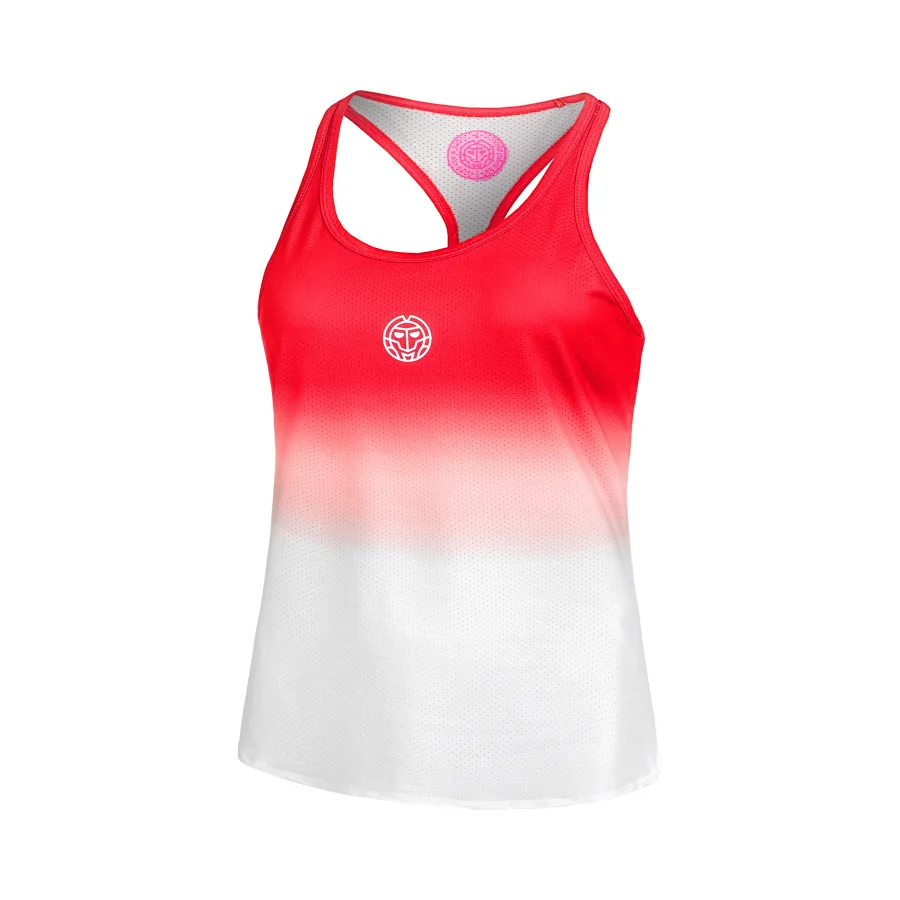 BIDI BADU Crew Gradiant Tank-Top Mädchen-Rot,Weiß