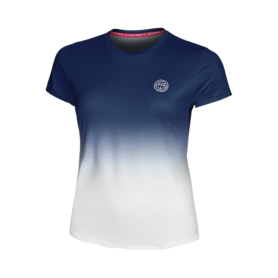 BIDI BADU Crew Gradiant T-Shirt Mädchen-Dunkelblau,Weiß