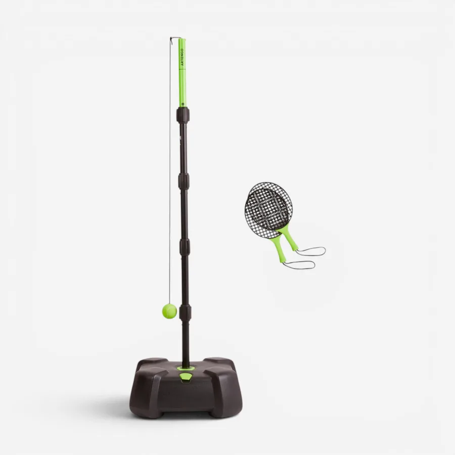 Artengo Speedball-Set (1 Mast, 2 Schläger und 1 Ball) Turnball Strong schwarz/gelb