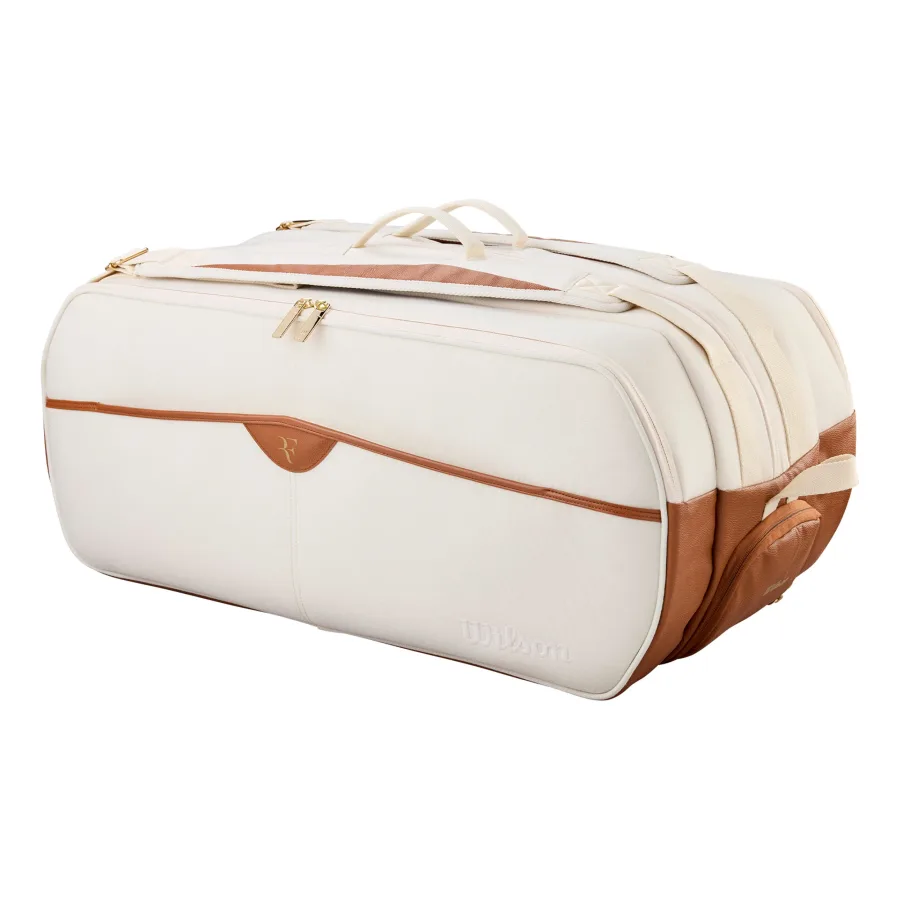 Wilson Tour RF Lawn Tournament Schlägertasche 12er - creme