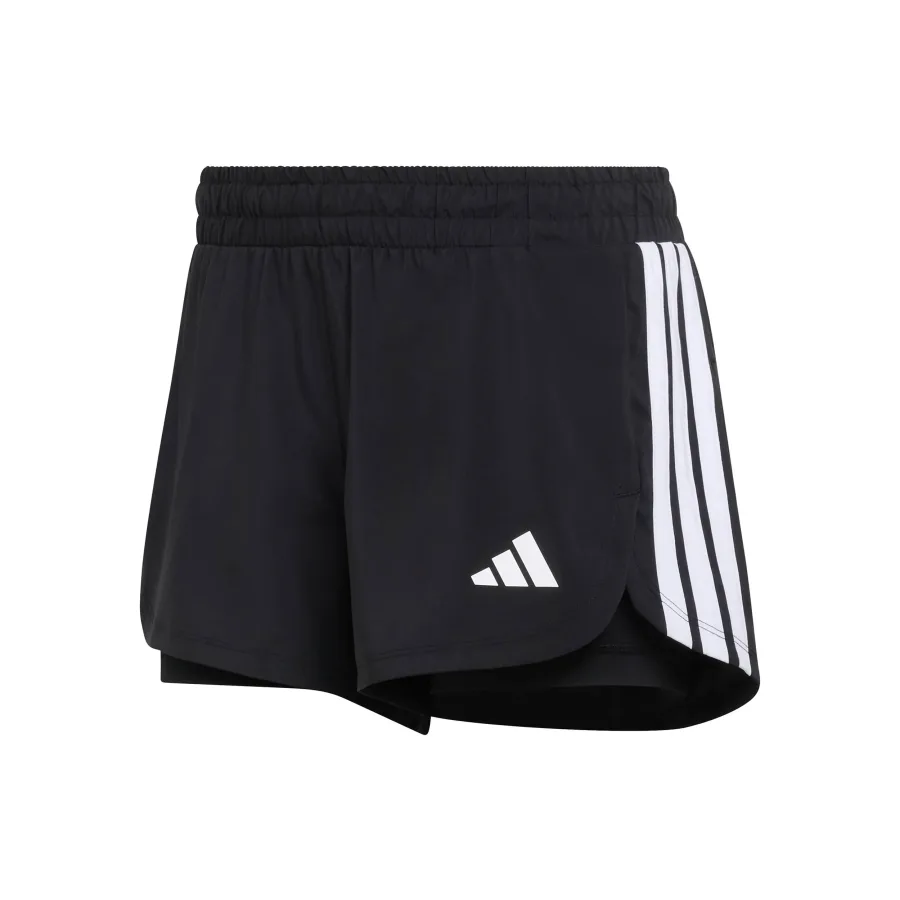 adidas Pacer 2In1 Shorts Damen - schwarz, weiß