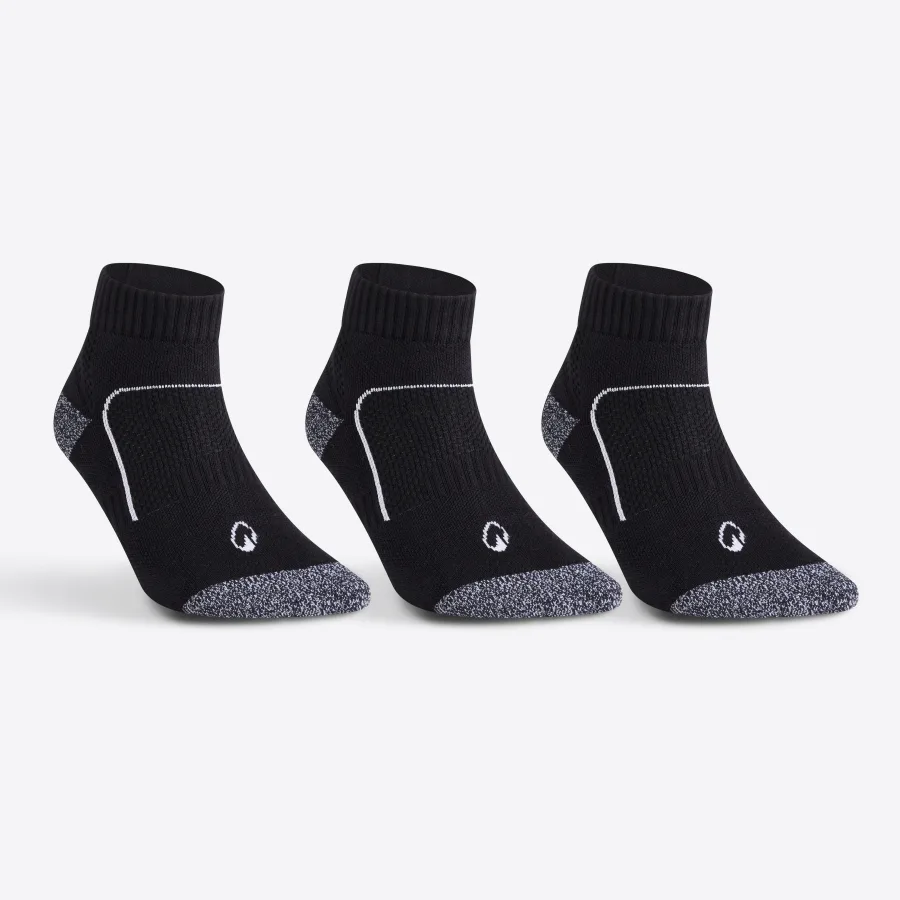 Decathlon Tennissocken Mid 3er Pack - RS900 schwarz/weiß