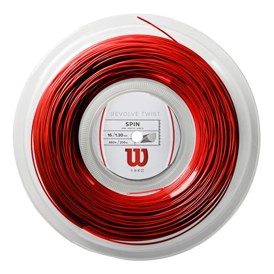 Wilson Revolve Twist Saitenrolle 200m-Rot