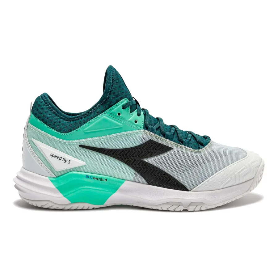Diadora Speed Blushield Fly 5 Allcourtschuh Herren-petrol, schwarz