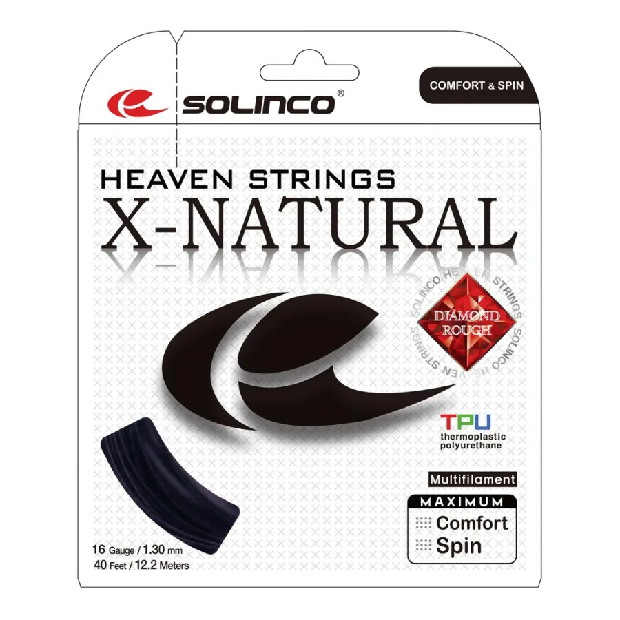 Solinco X-Natural Saitenset 12,2m-Schwarz