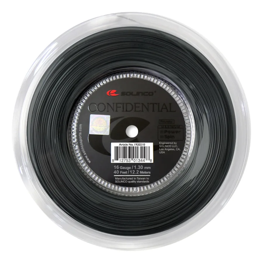 Solinco Confidential Saitenrolle 200m-Schwarz
