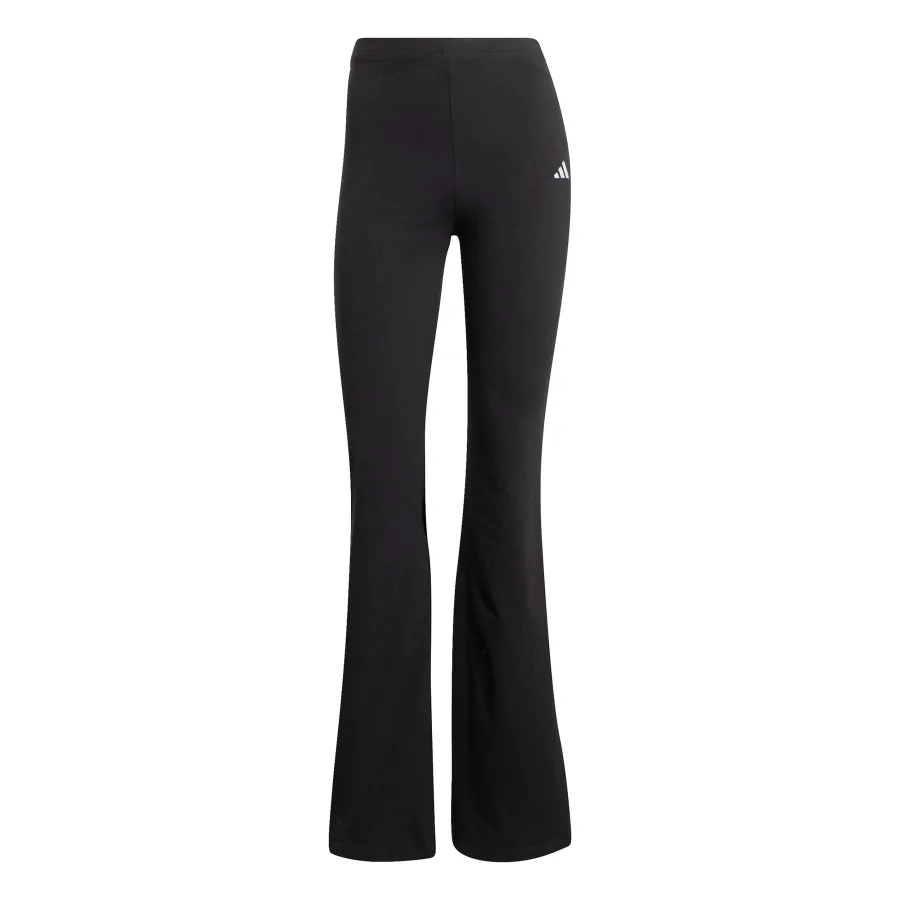 adidas Essentials Small Logo Flared Tight Damen-schwarz