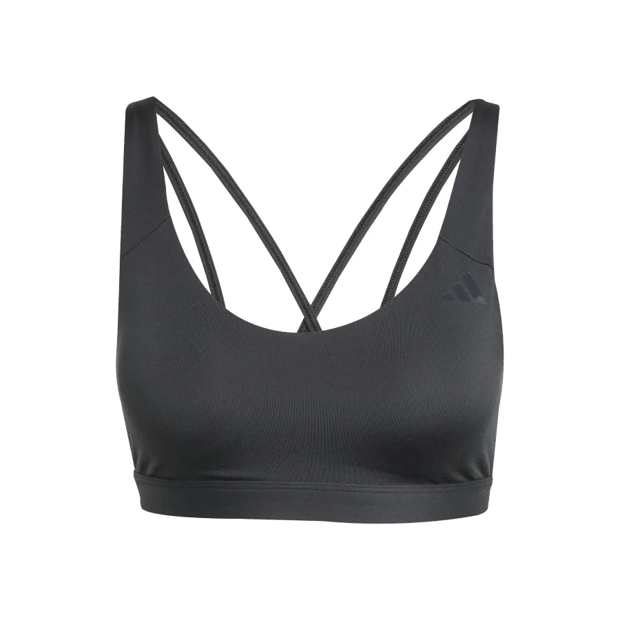 adidas All Me Essentials Mid Support Sport-BH Damen - schwarz