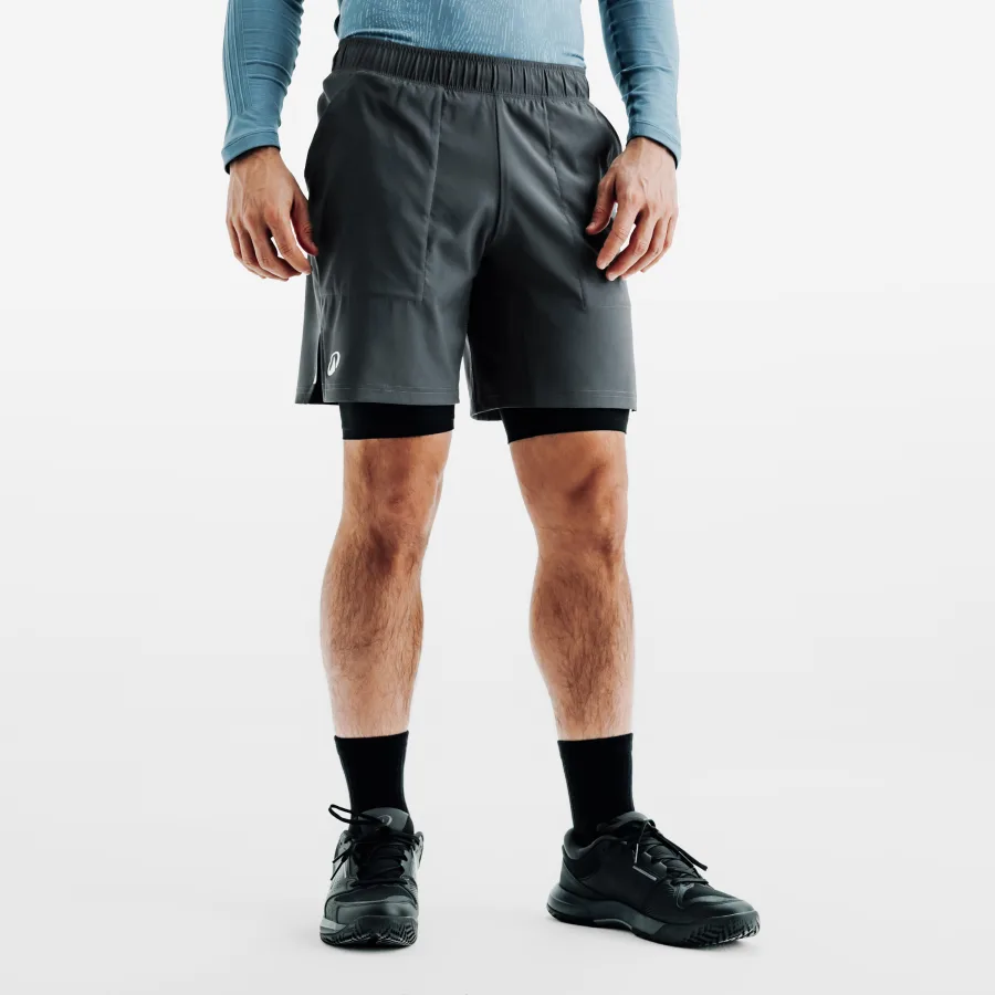 KUIKMA Herren Tennisshorts - Thermic 2-in-1 grau