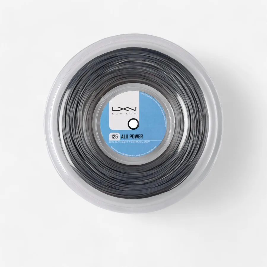 Wilson Tennissaite 1,25 mm - Alu Power 200 m Rolle grau