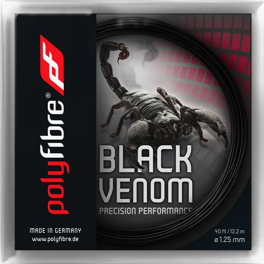 Polyfibre Black Venom Saitenset 12,2m-Schwarz