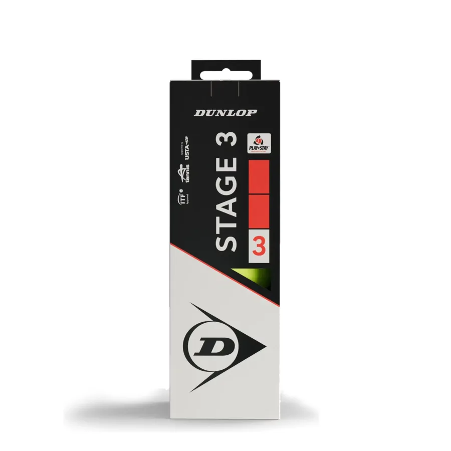 Dunlop Mini Tennis (Stage 3) Red 3er Pack
