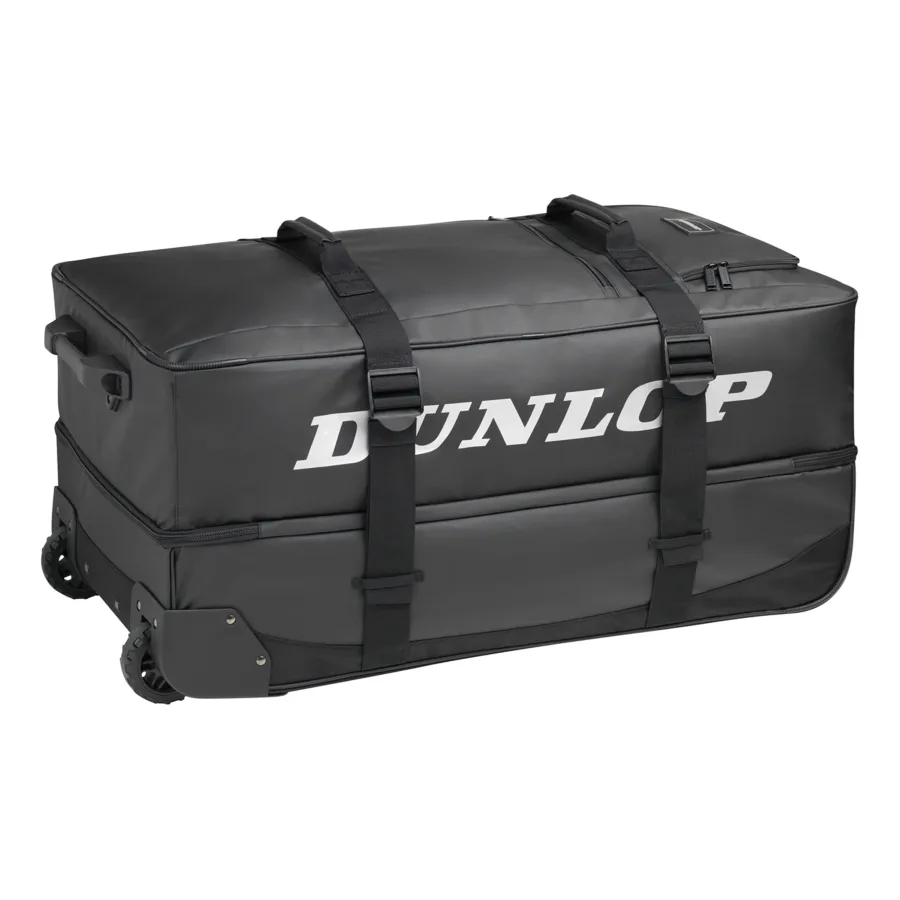 Dunlop Pro Wheelie Reisetasche-Schwarz,Weiß