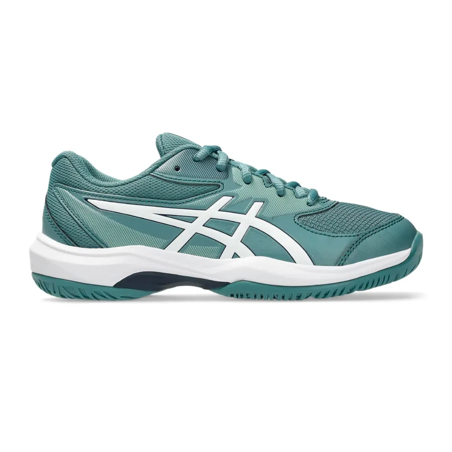 ASICS Gel-Game 10 GS Allcourtschuh Kinder - petrol, weiß