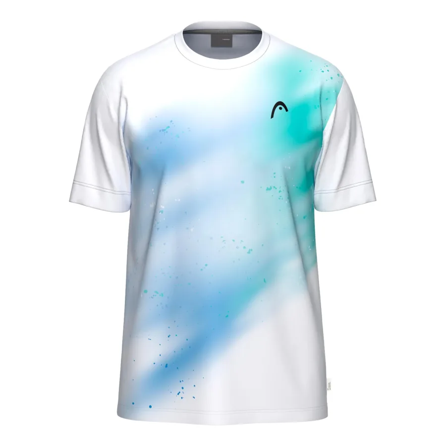 HEAD Topspin T-Shirt Herren - türkis, weiß