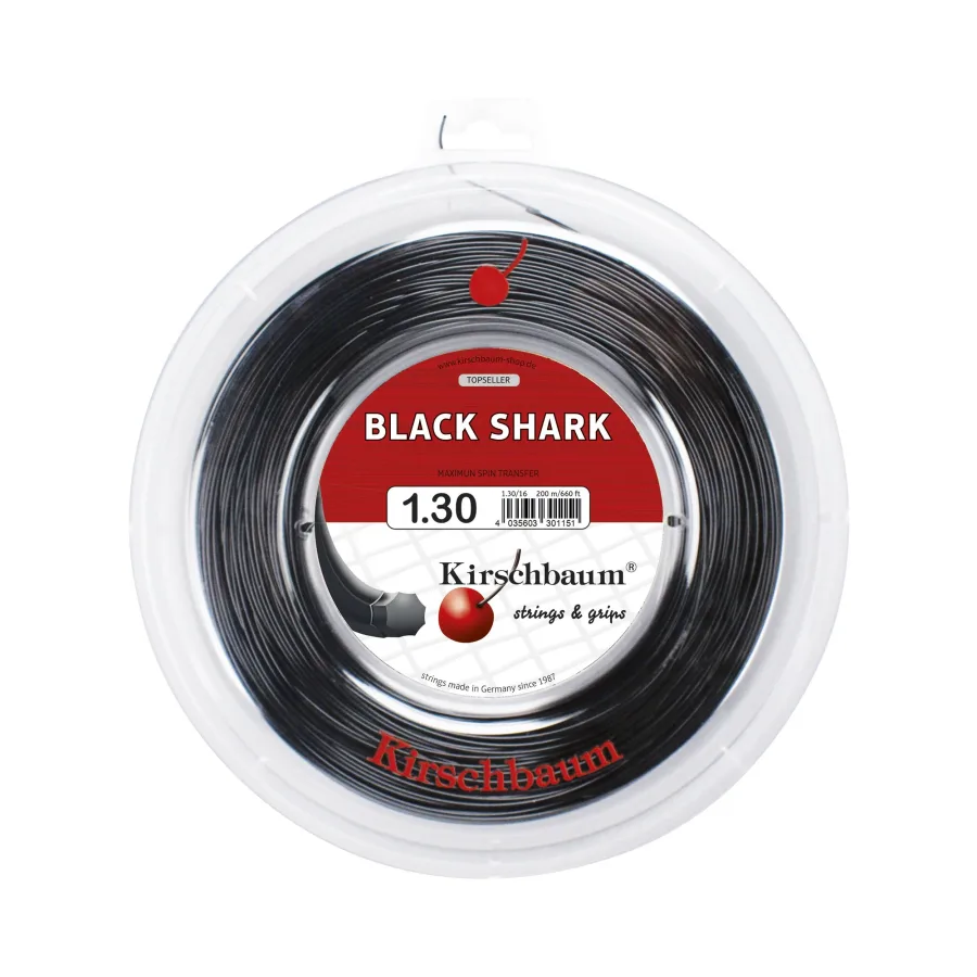 Kirschbaum Shark Saitenrolle 200m-Schwarz