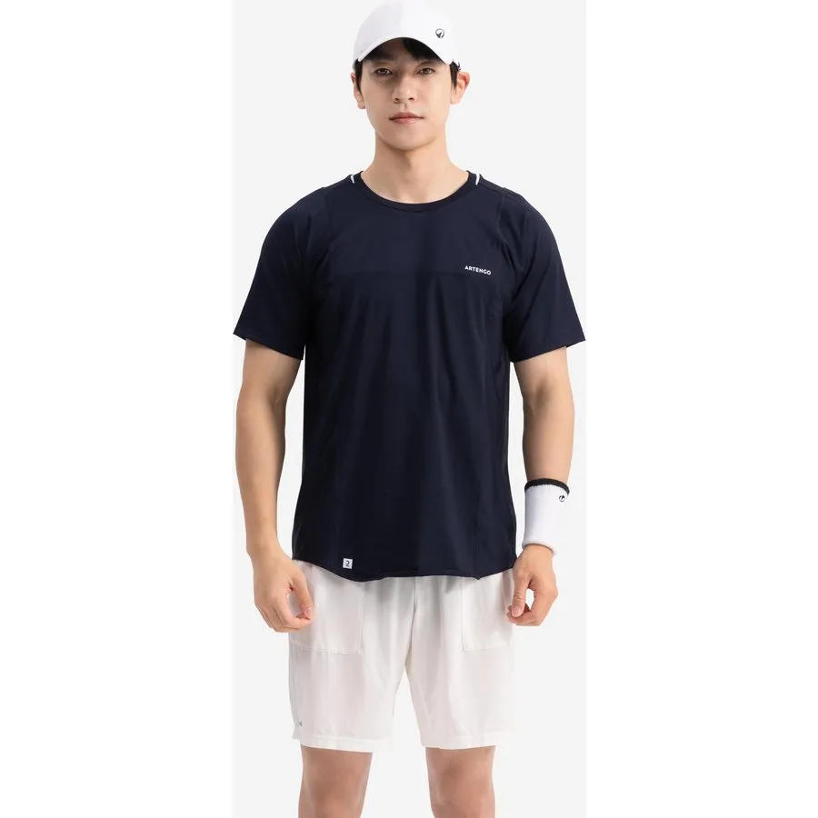 KUIKMA Herren Tennis T-Shirt - Gaël Monfils marineblau