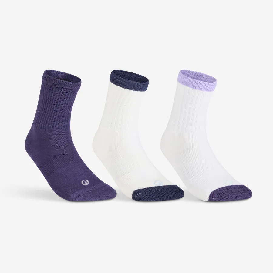 Decathlon Tennissocken High 3er Pack - RS 500 beige/violett