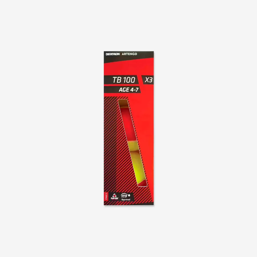 Artengo Tennisbälle - TB100 x3 rot
