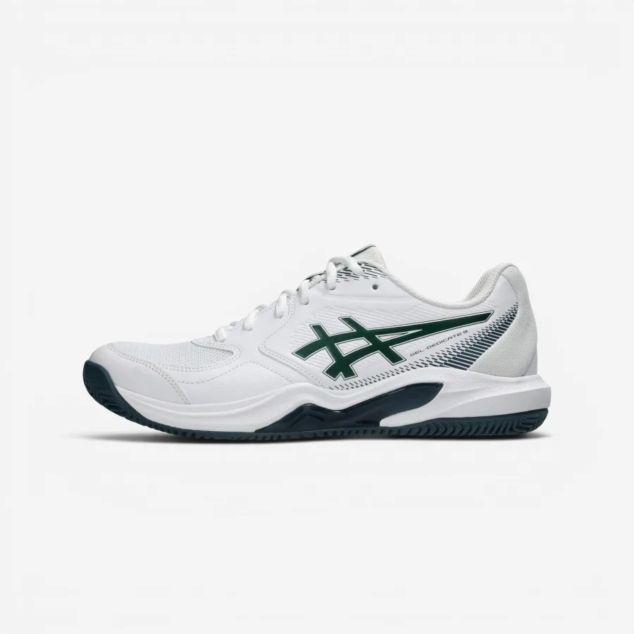 ASICS Herren Tennisschuhe Sandplatz - Gel Dedicate 9 weiß