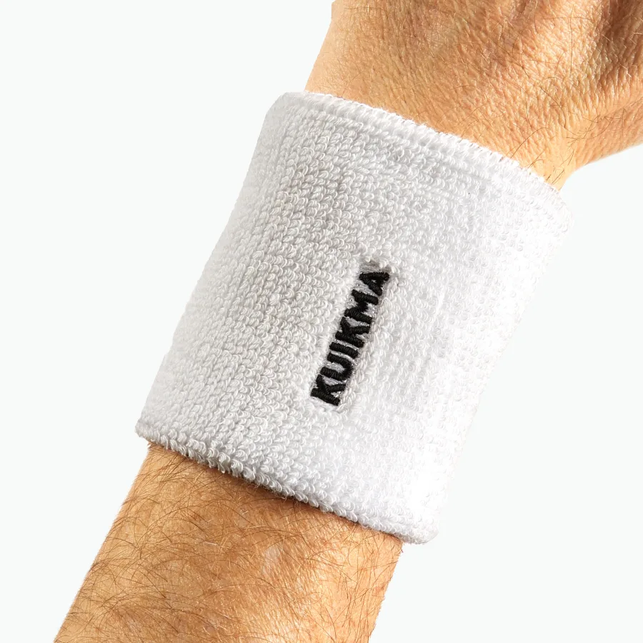 KUIKMA Schweißband Tennis - TP100 Handgelenk weiss