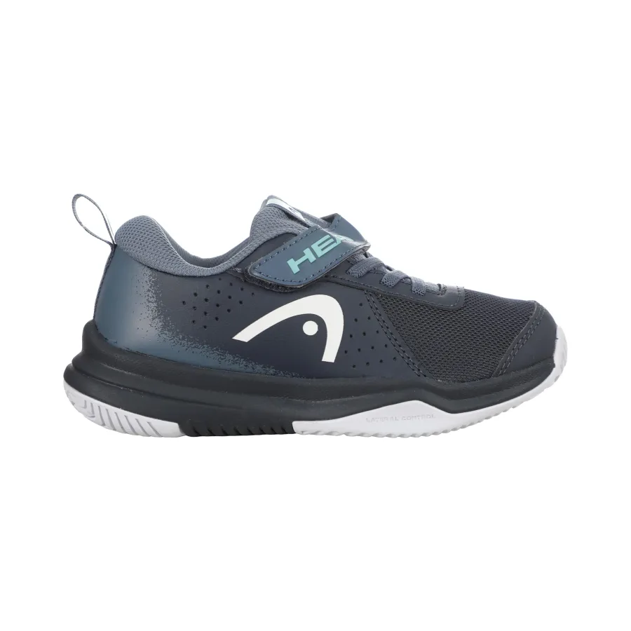 HEAD Sprint Velcro 4.0 Allcourtschuh Kinder-dunkelblau, türkis