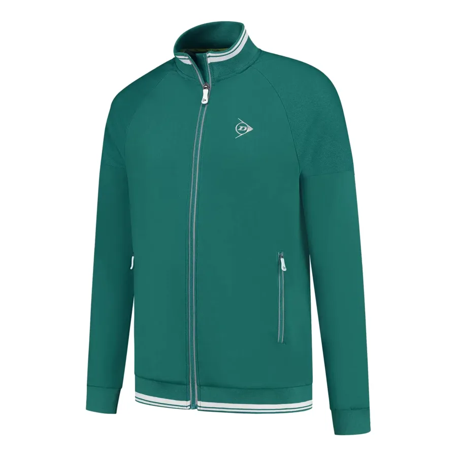 Dunlop Club Knitted Trainingsjacke Herren-Dunkelgrün