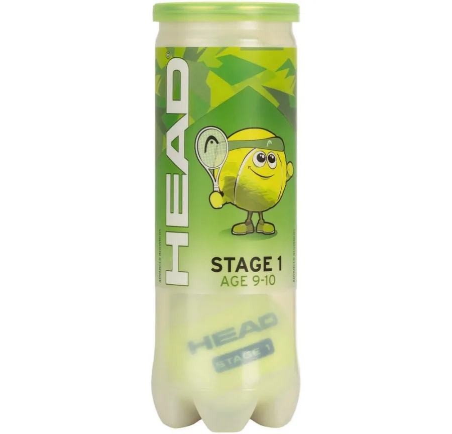 HEAD Head Tennisball Methodikbälle Stage 1 Punkt gelb/grün Dose 3er