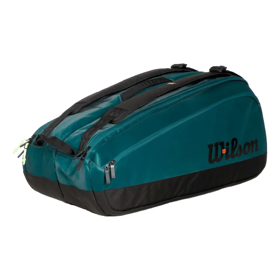 Wilson Blade Super Tour Schlägertasche 9er-Petrol,Schwarz