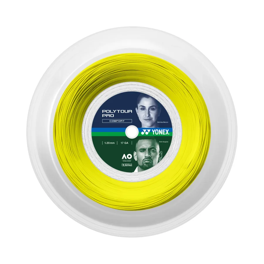 Yonex Poly Tour Pro Saitenrolle 200m-gelb