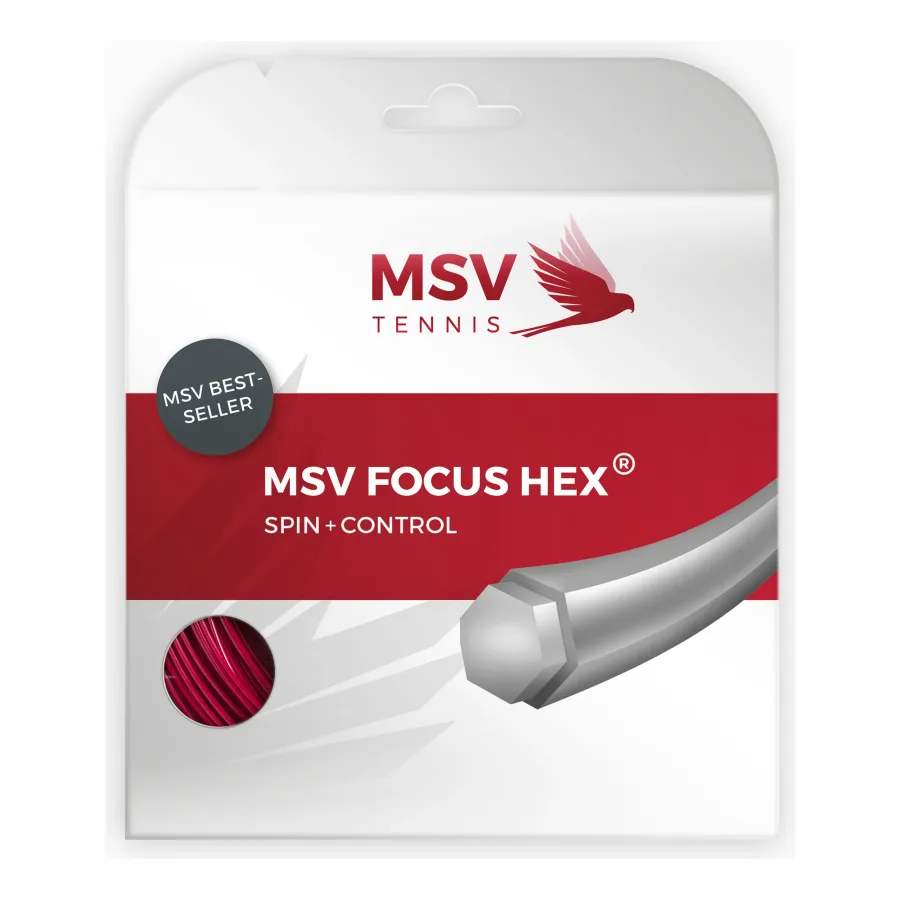 MSV Focus-HEX Saitenset 12m-Rot