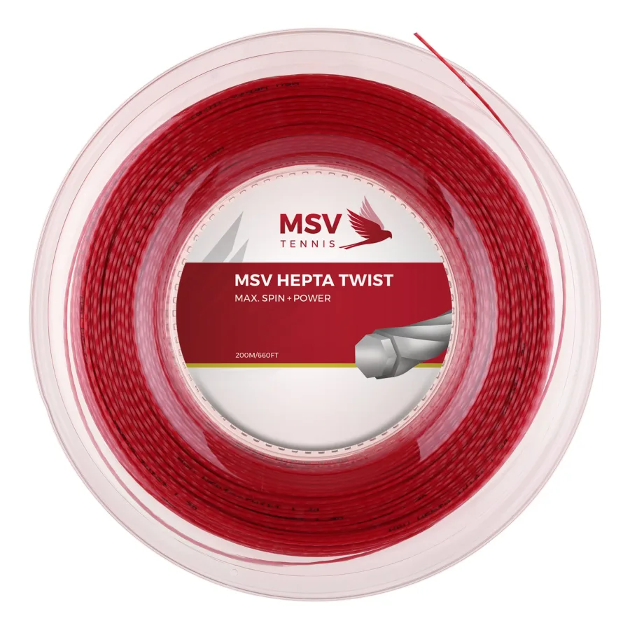 MSV Hepta-Twist Saitenrolle 200m-Rot