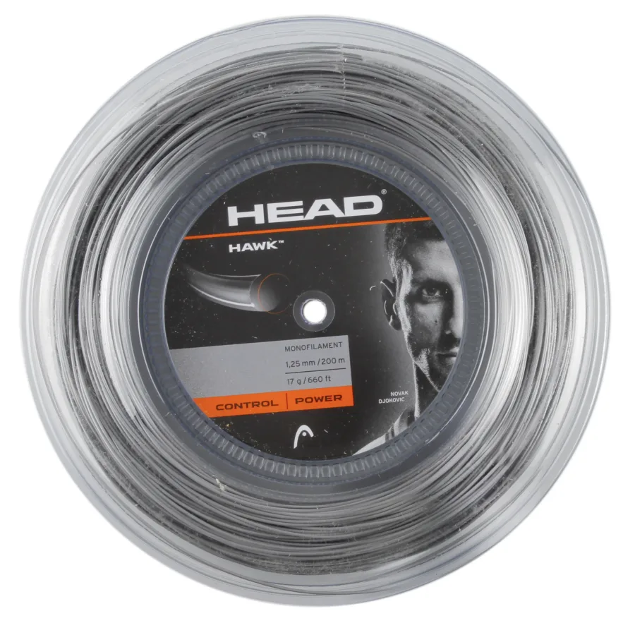 HEAD Hawk Saitenrolle 200m-Grau