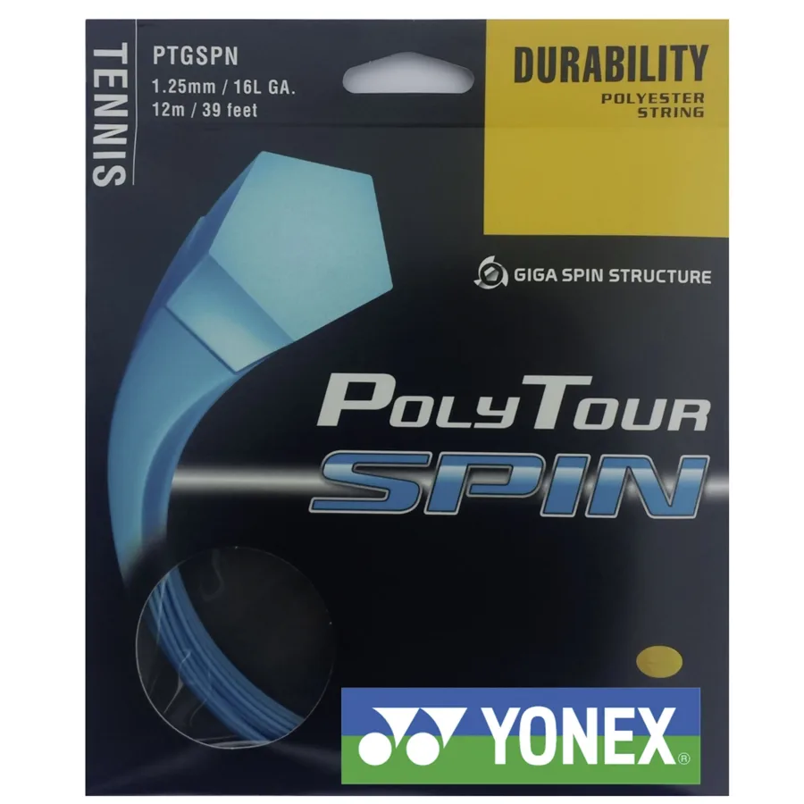 Yonex Poly Tour Spin Saitenset 12m - blau