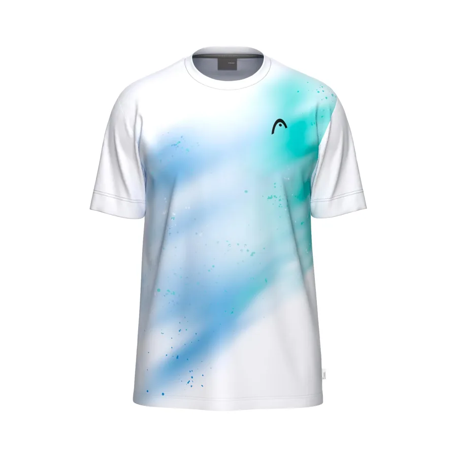 HEAD Topspin T-Shirt Jungen - türkis, weiß